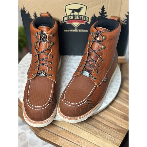 Red Wing Irish Setter Wingshooter XD Men Work Boot 11.5 E2 Waterproof EH Moc Toe - Picture 8 of 16